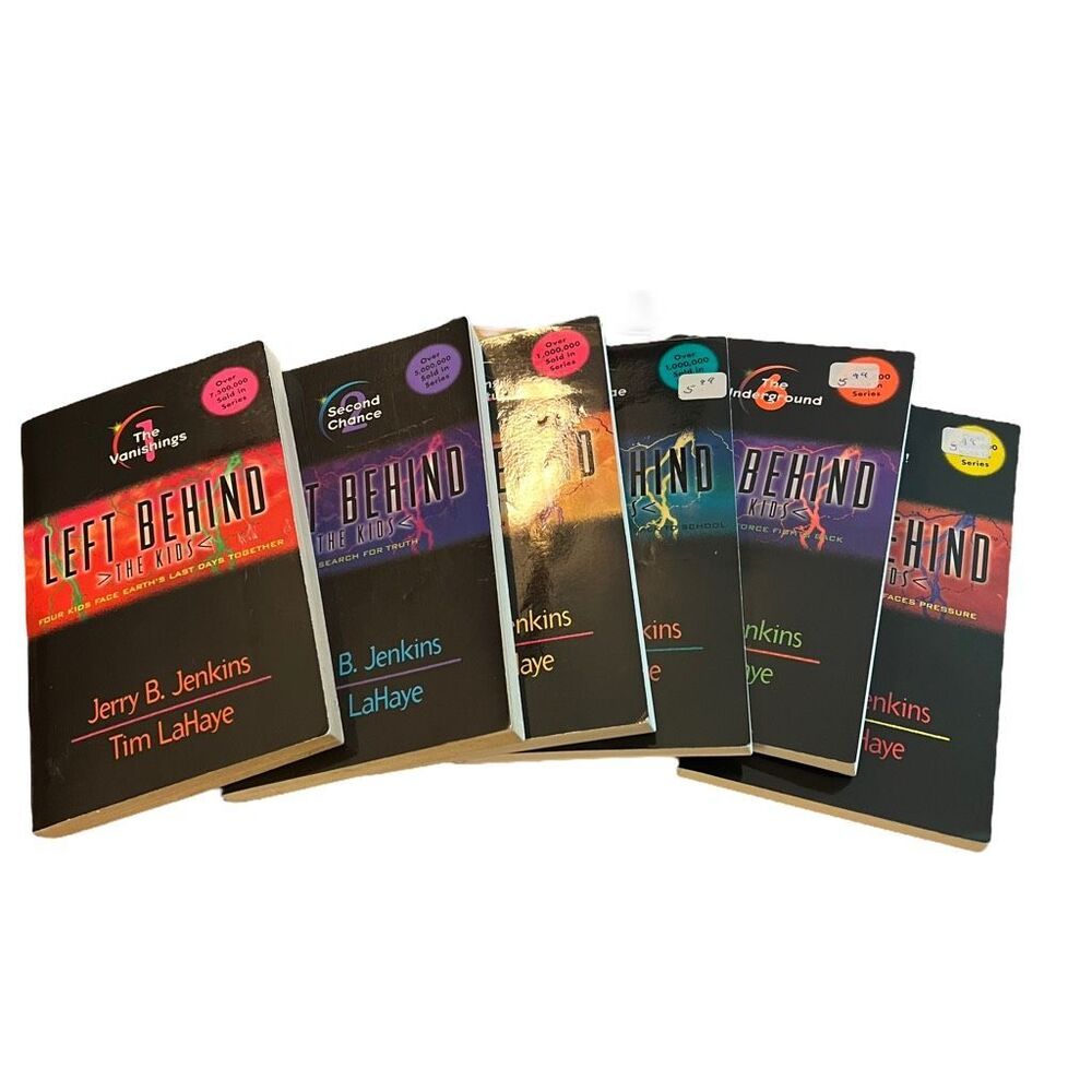 Left Behind The Kids Lot Of 6 Paperback Books By Jenkins/Lehaye 1 2‎ 4-7 VGUC